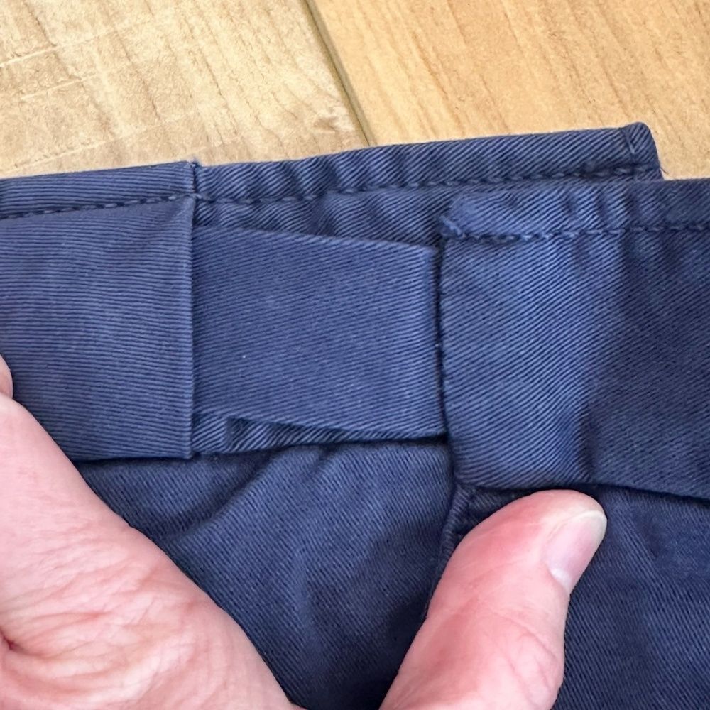 Coldwater Creek Cotton Chino Pants Navy Blue Size 8 - Picture 7 of 14